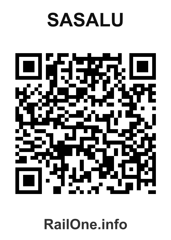 RailOne QR Code for Sasalu station