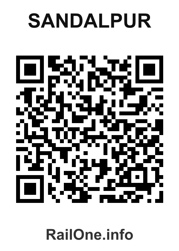RailOne QR Code for Sandalpur station