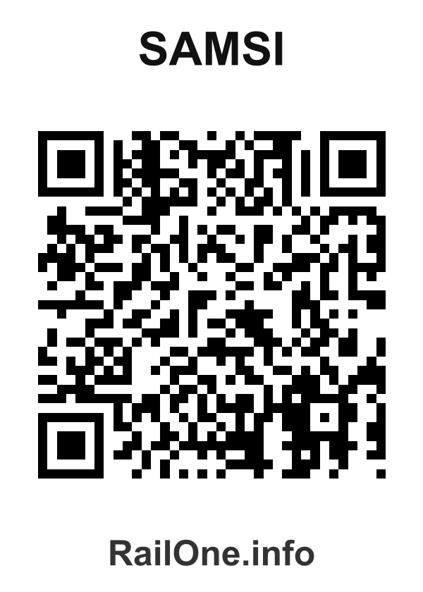 RailOne QR Code for Samsi station