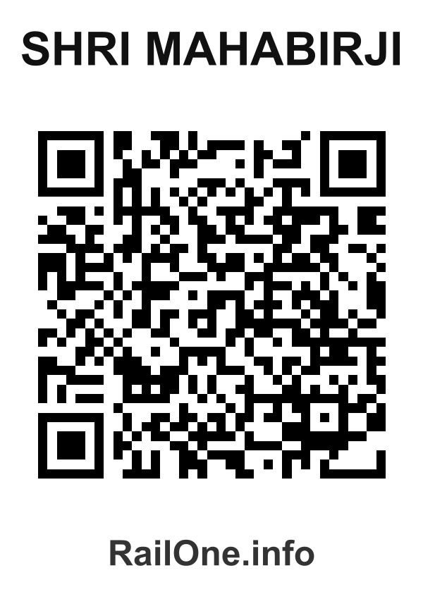 RailOne QR Code for Shri Mahabirji station