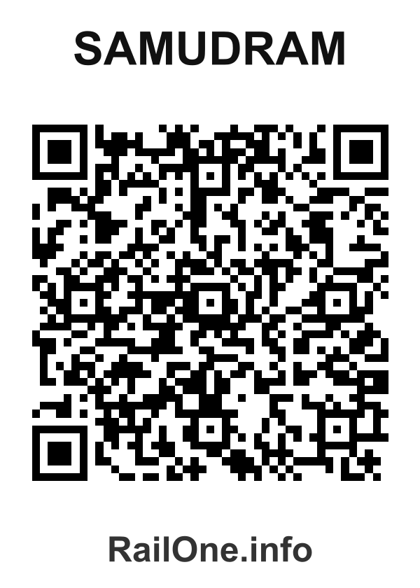 RailOne QR Code for Samudram station
