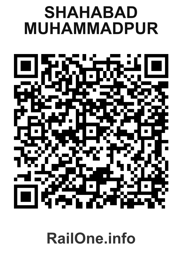 RailOne QR Code for Shahabad Muhammadpur station