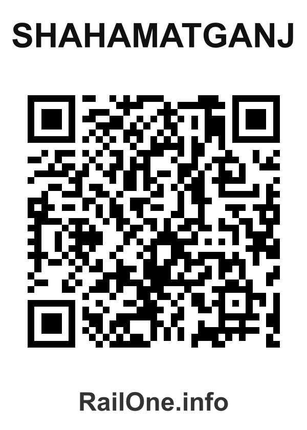 RailOne QR Code for Shahamatganj station