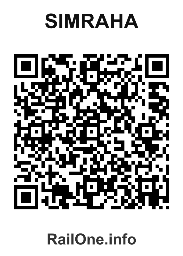 RailOne QR Code for Simraha station