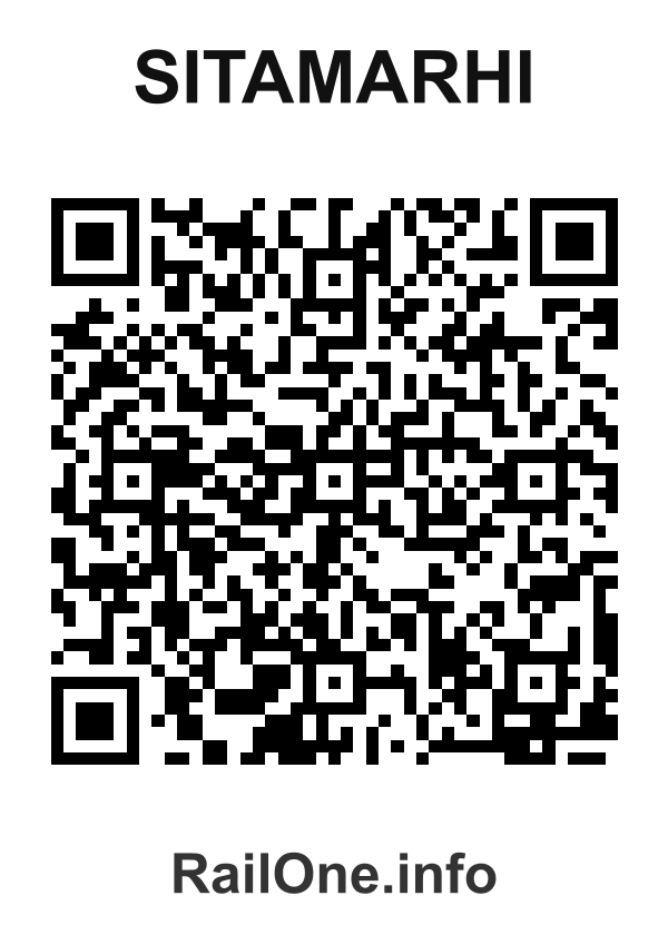 RailOne QR Code for Sitamarhi station