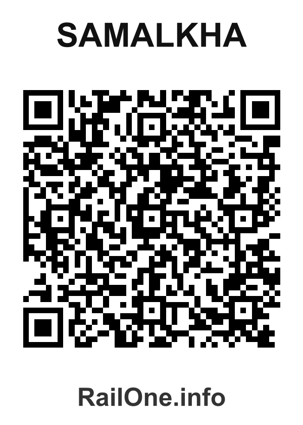 RailOne QR Code for Samalkha station
