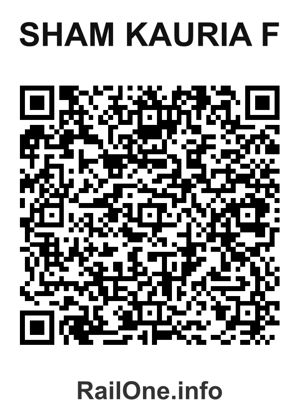 RailOne QR Code for Sham Kauria F station