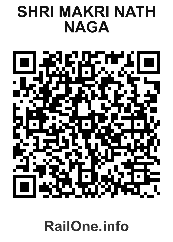 RailOne QR Code for Shri Makri Nath Naga station