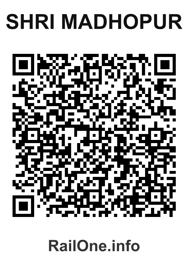 RailOne QR Code for Shri Madhopur station