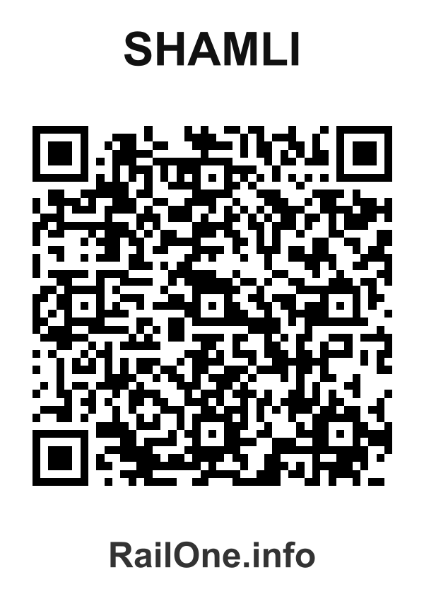 RailOne QR Code for Shamli station