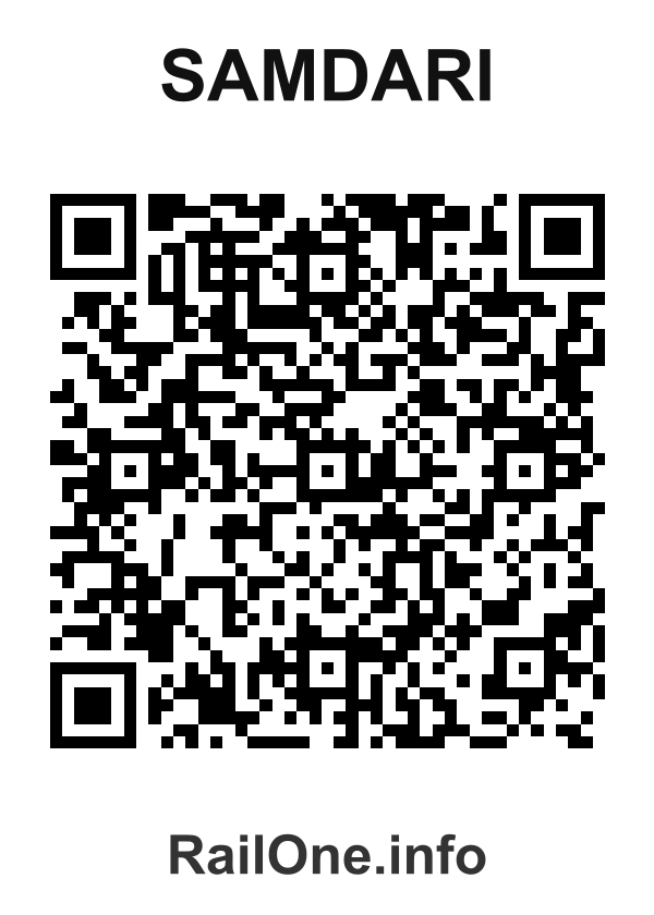 RailOne QR Code for Samdari station