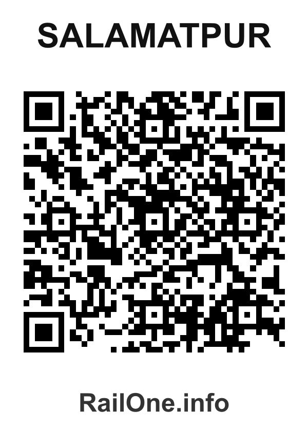 RailOne QR Code for Salamatpur station