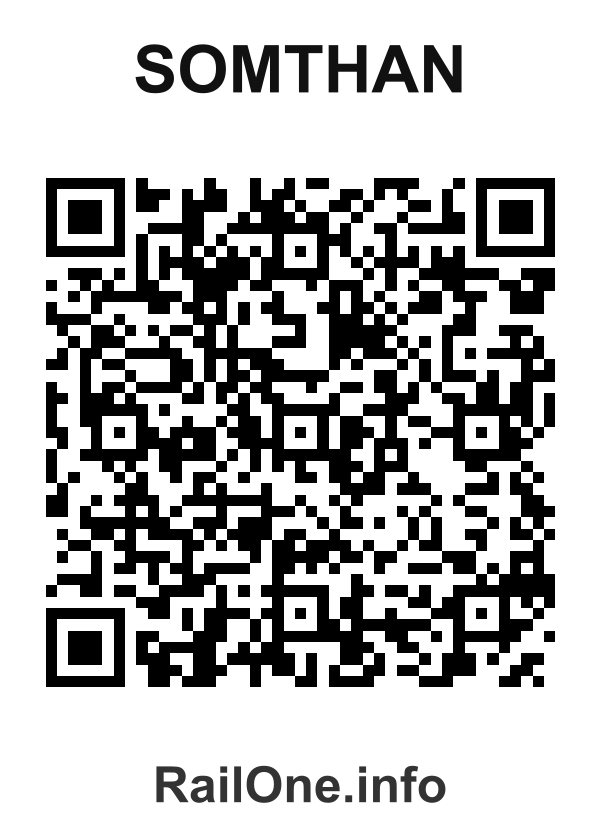 RailOne QR Code for Somthan station