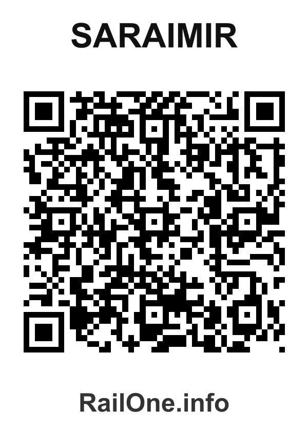 RailOne QR Code for Saraimir station