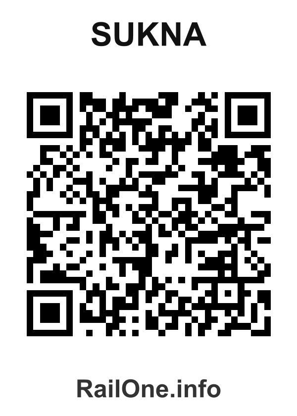 RailOne QR Code for Sukna station