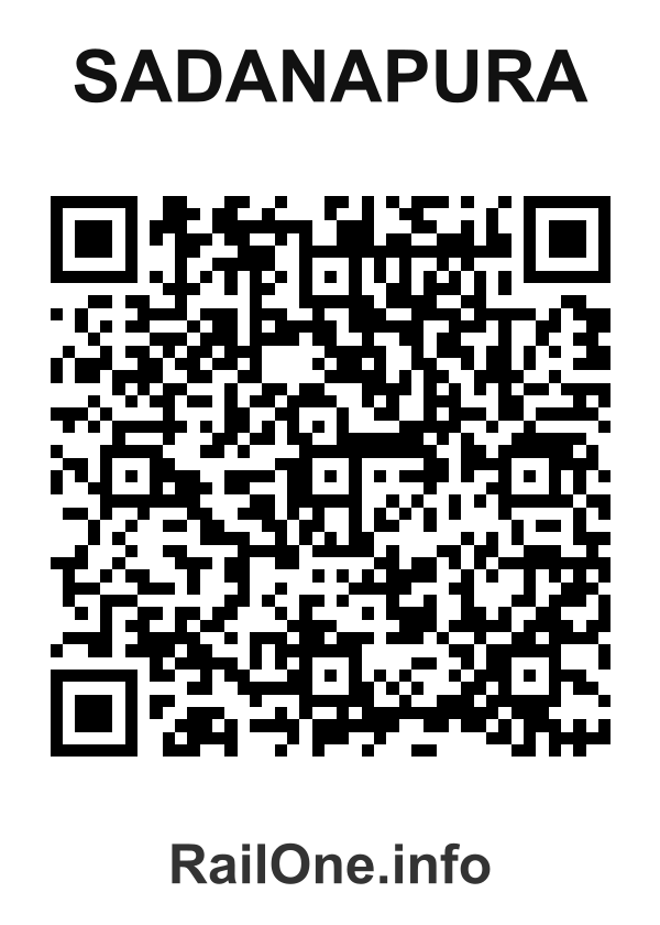 RailOne QR Code for Sadanapura station
