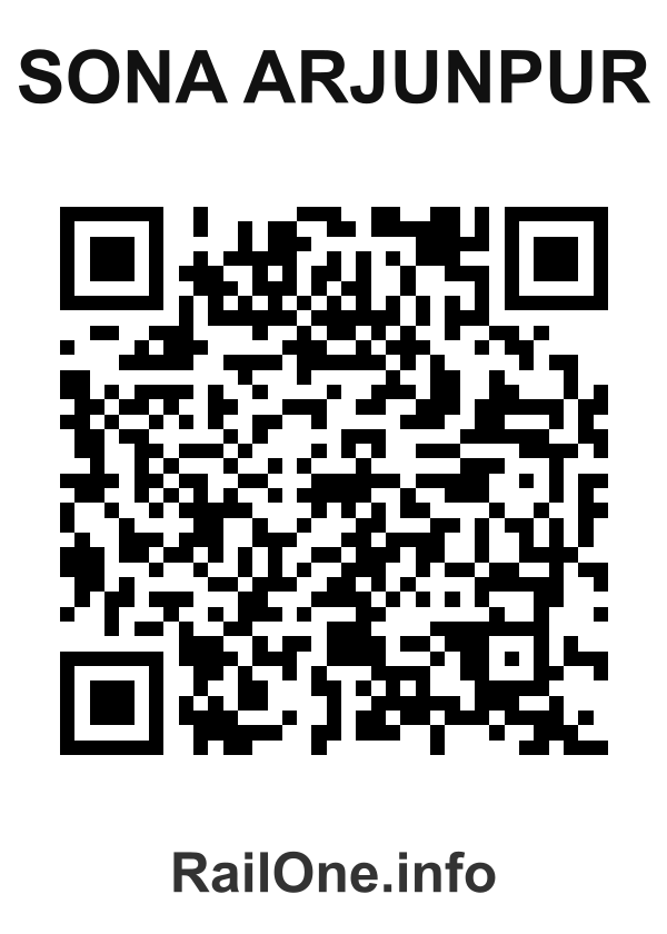 RailOne QR Code for Sona Arjunpur station