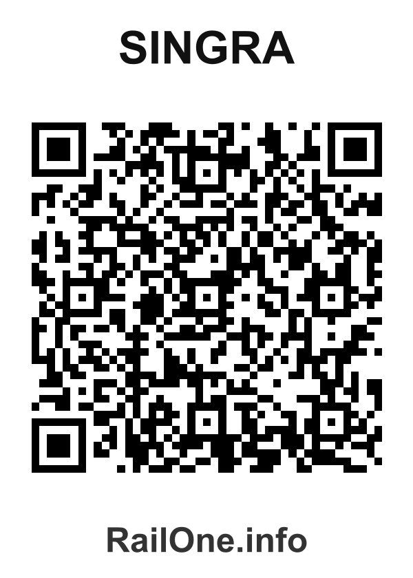 RailOne QR Code for Singra station
