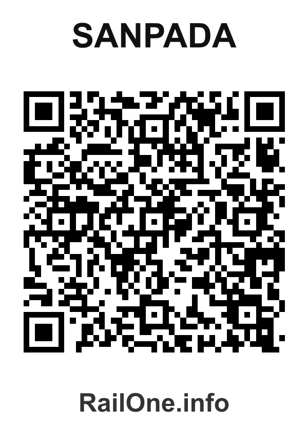 RailOne QR Code for Sanpada station