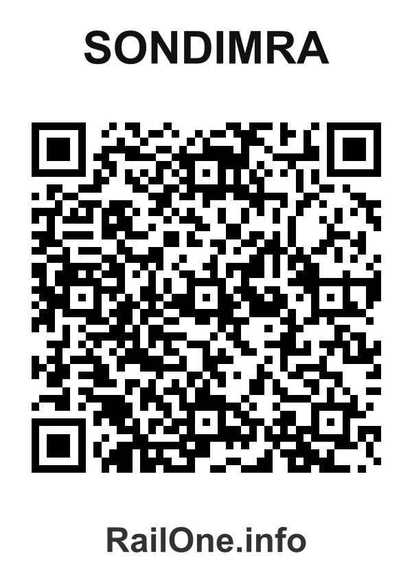 RailOne QR Code for Sondimra station