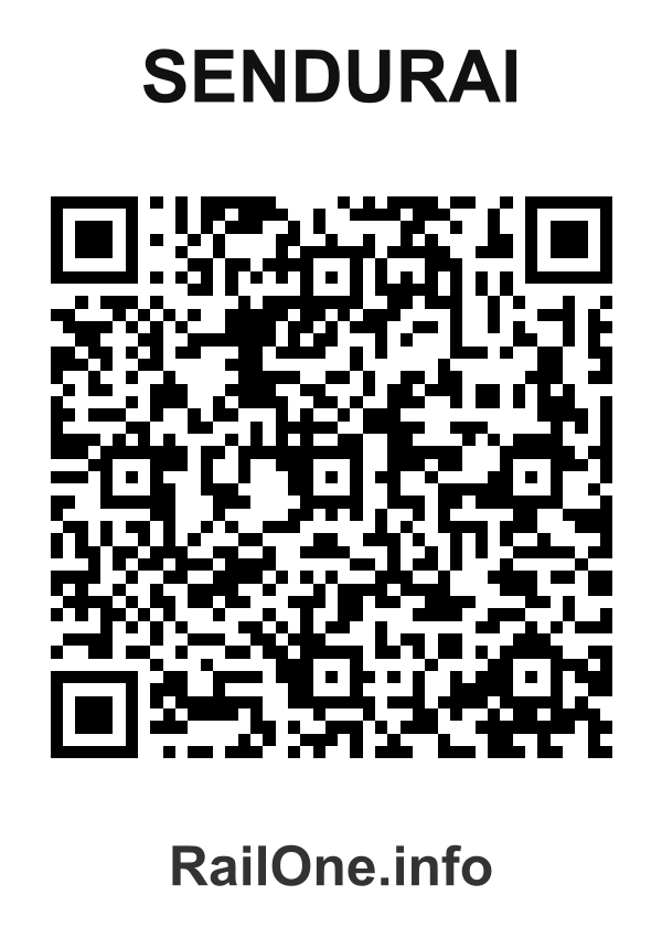 RailOne QR Code for Sendurai station