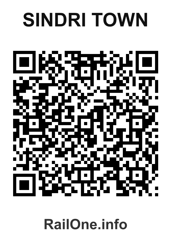 RailOne QR Code for Sindri Town station