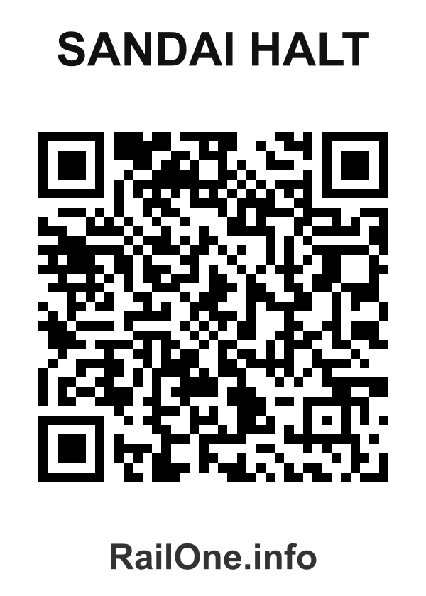 RailOne QR Code for Sandai Halt station
