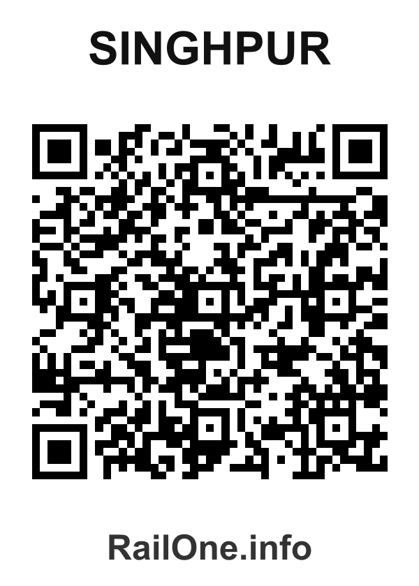 RailOne QR Code for Singhpur station