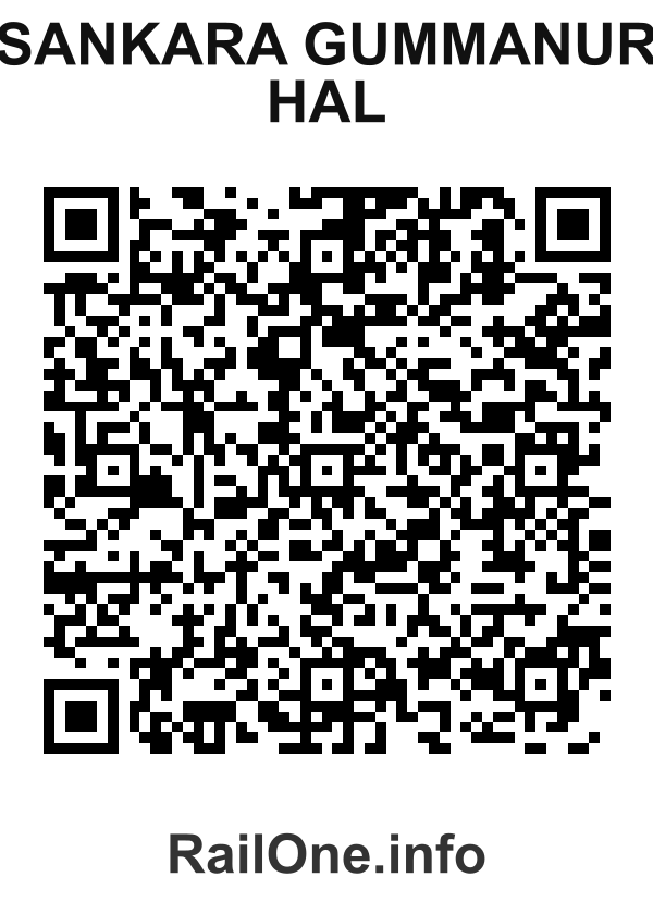 RailOne QR Code for Sankara Gummanur Hal station