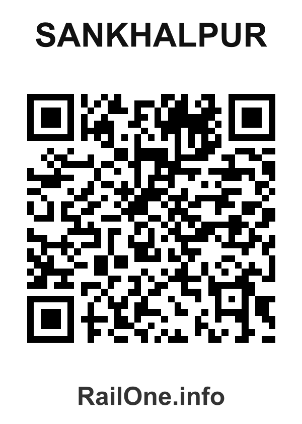 RailOne QR Code for Sankhalpur station