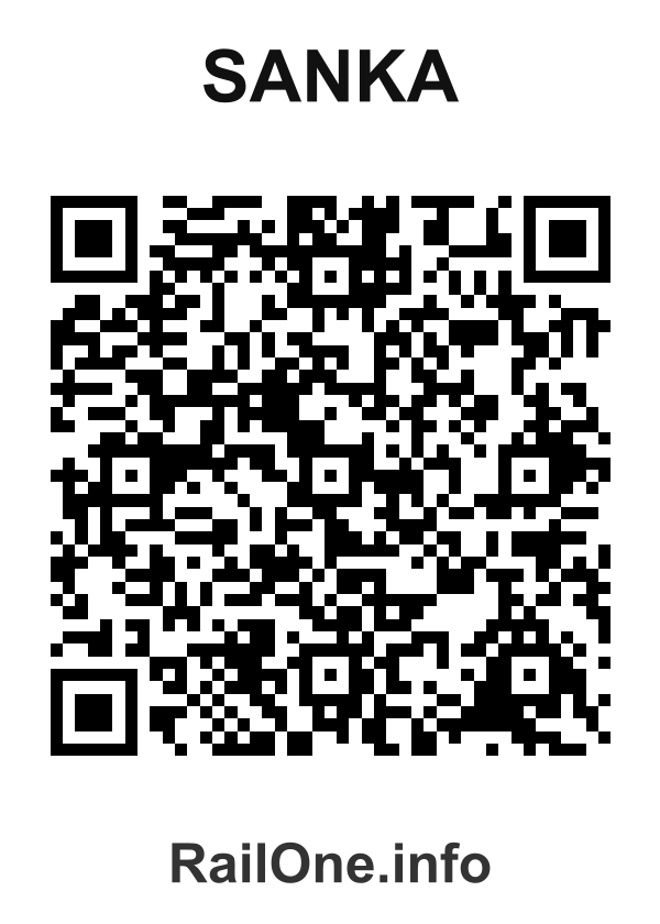 RailOne QR Code for Sanka station