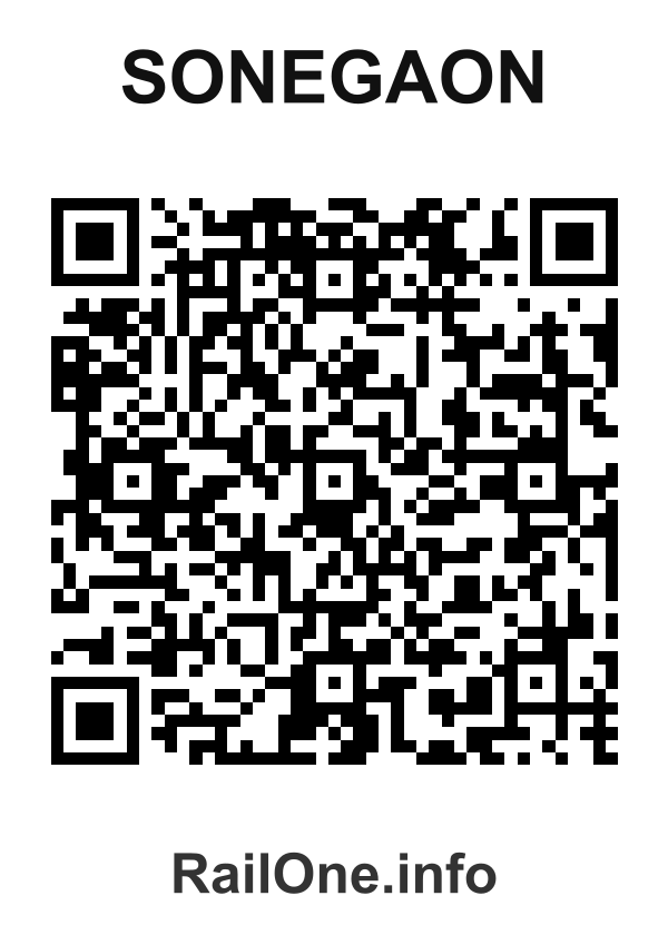 RailOne QR Code for Sonegaon station