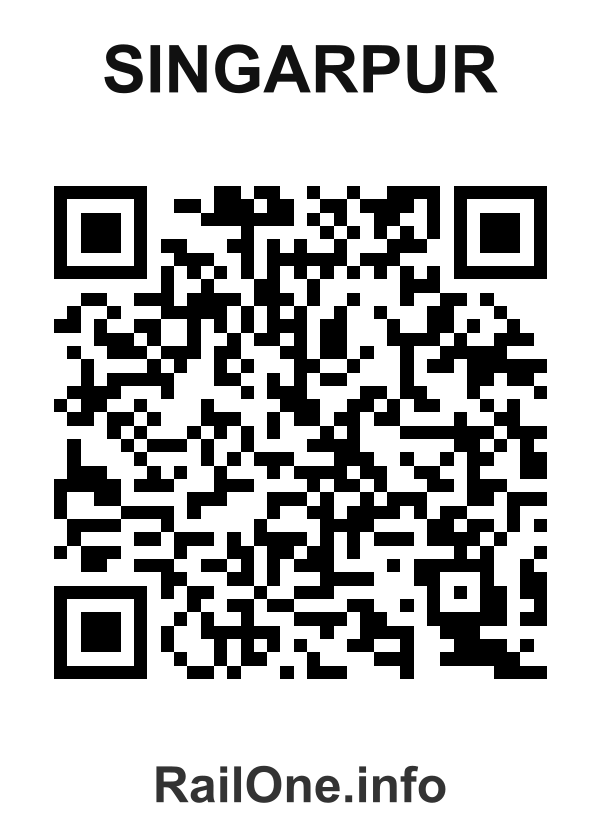 RailOne QR Code for Singarpur station