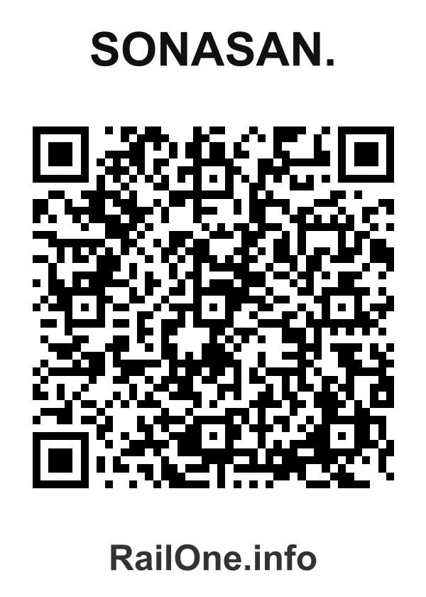 RailOne QR Code for Sonasan. station