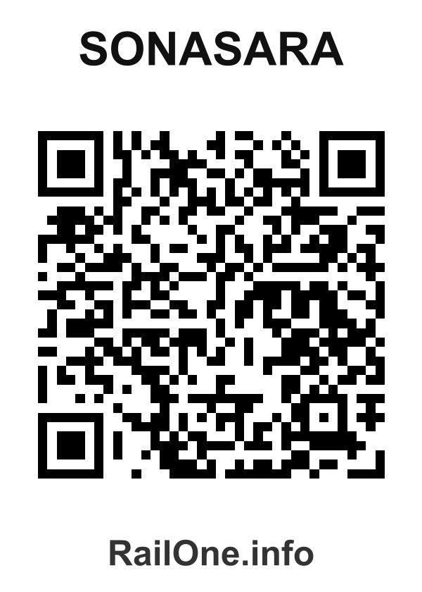 RailOne QR Code for Sonasara station