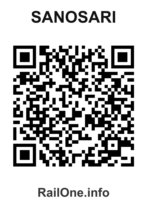 RailOne QR Code for Sanosari station