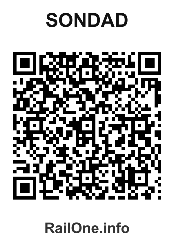 RailOne QR Code for Sondad station