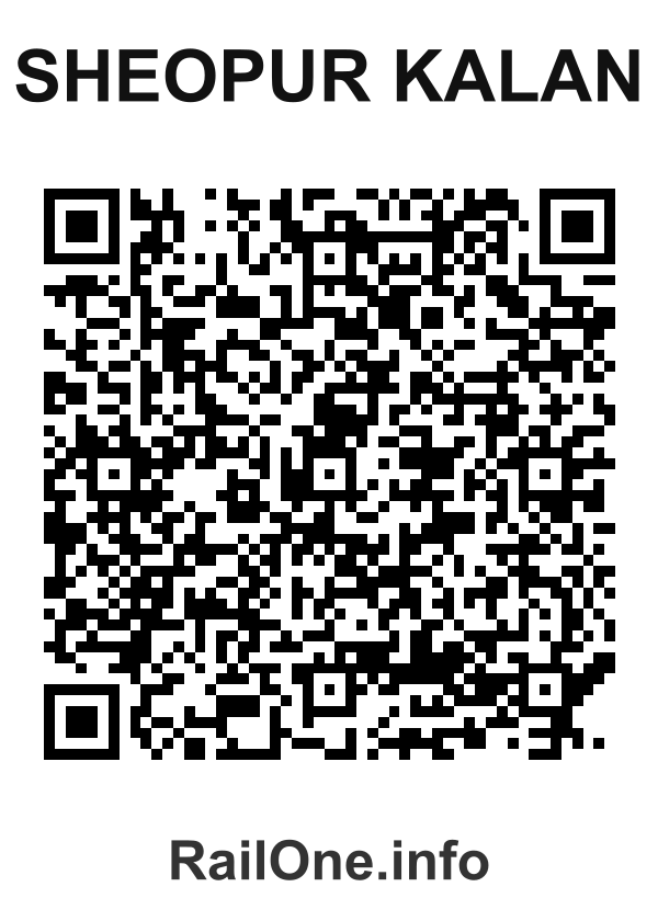 RailOne QR Code for Sheopur Kalan station