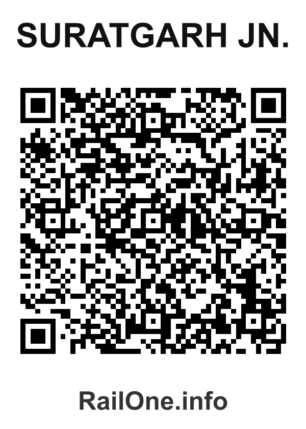RailOne QR Code for Suratgarh Jn. station