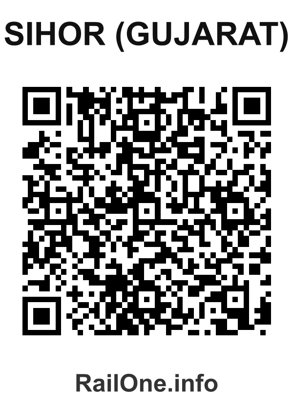 RailOne QR Code for Sihor (gujarat) station