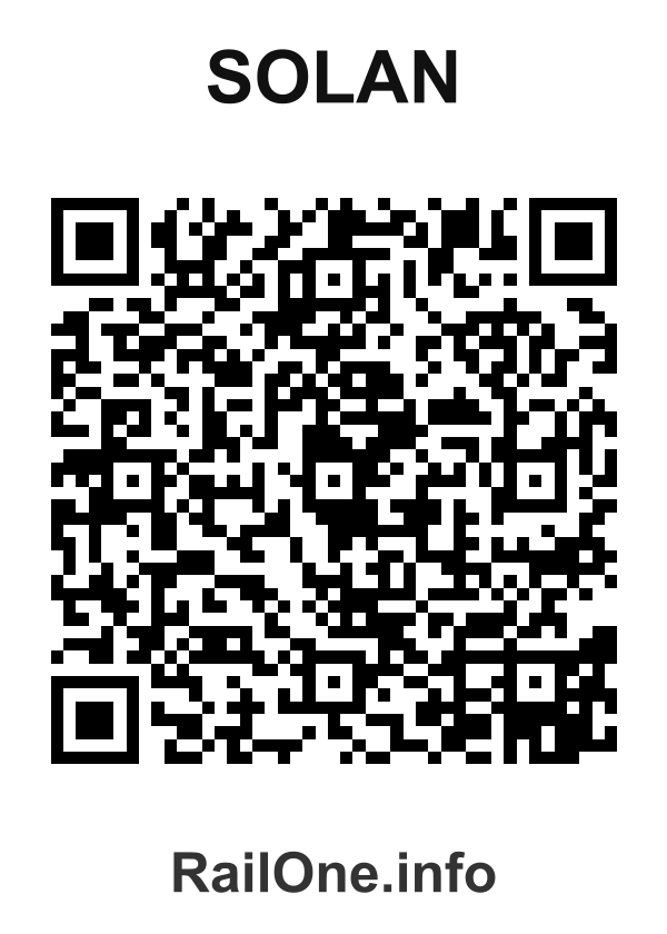 RailOne QR Code for Solan station