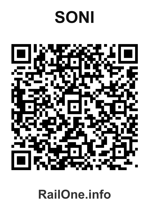 RailOne QR Code for Soni station