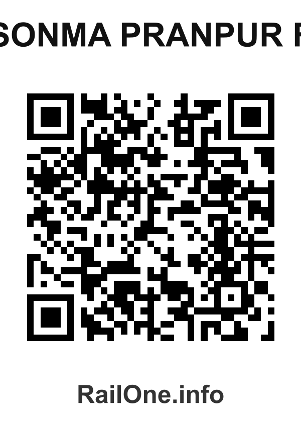 RailOne QR Code for Sonma Pranpur F station