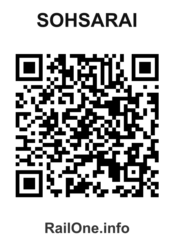 RailOne QR Code for Sohsarai station