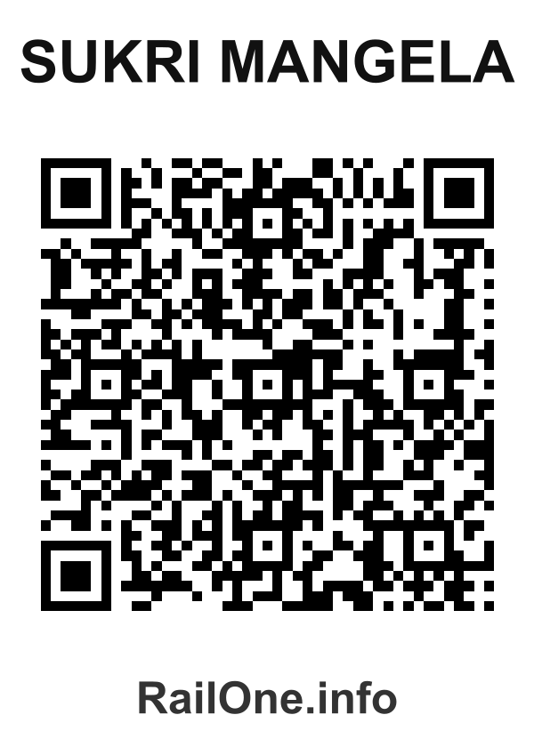 RailOne QR Code for Sukri Mangela station