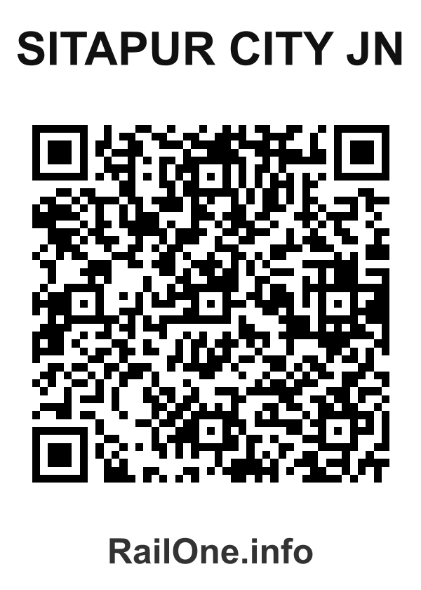 RailOne QR Code for Sitapur City Jn station