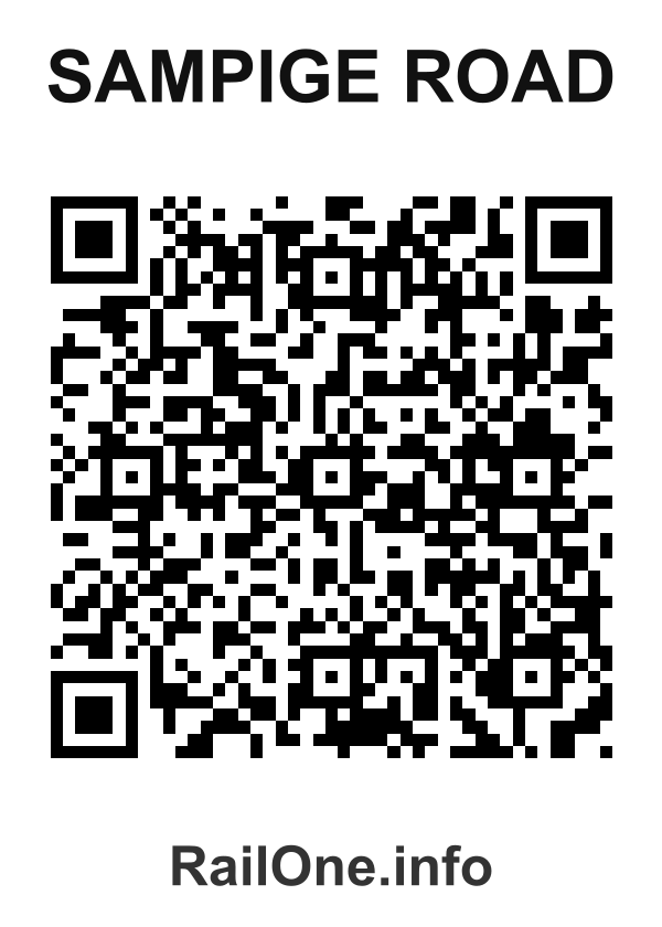 RailOne QR Code for Sampige Road station
