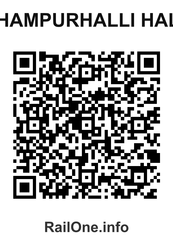 RailOne QR Code for Shampurhalli Halt station