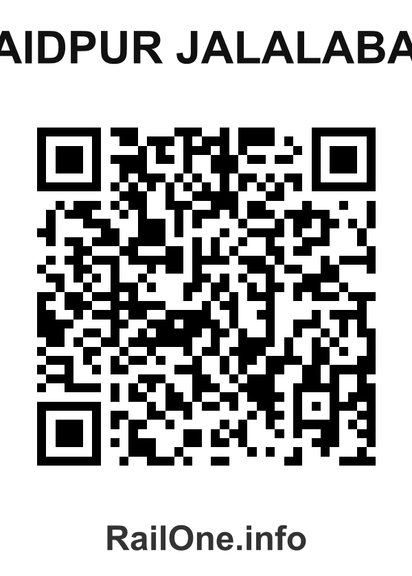 RailOne QR Code for Saidpur Jalalabad station