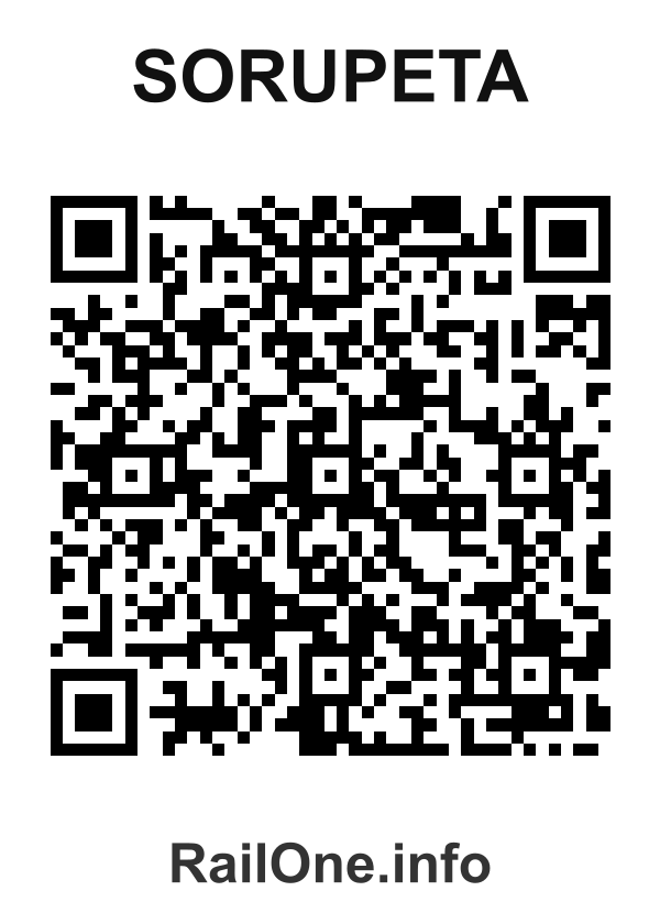 RailOne QR Code for Sorupeta station